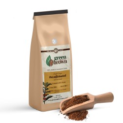 Decaffeinated Medium Roast Coffee 16 oz (454g) Ground Colombian Coffee Green & Brown