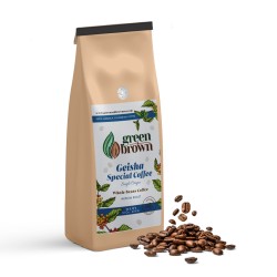 Geisha Special Coffee 16 oz (454g) Whole Bean Colombian Coffee Green & Brown