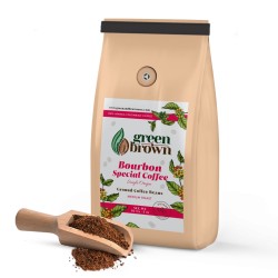 Bourbon Special Coffee 80 oz (5lbs) Ground Colombian Coffee Green & Brown
