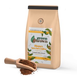 Honey Special Coffee 80 oz (5lbs) Ground Colombian Coffee Green & Brown