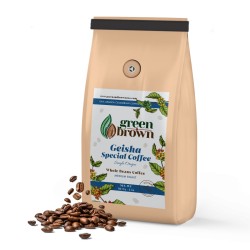 Geisha Special Coffee 80 oz (5lbs) Whole Bean Colombian Coffee Green & Brown