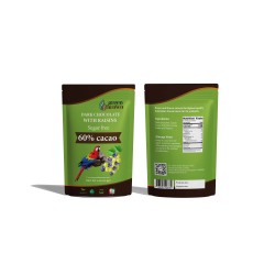 Dark Chocolate With Raisins 60% Cacao Sugar Free 4 Oz (114g) Green & Brown