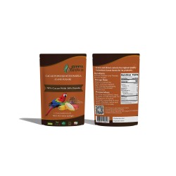 Cacao Powder With Panela Cane Sugar 70% Cacao 30% Panela 8 Oz (227g) Green & Brown