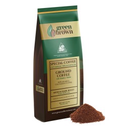 Special Colombian Coffee Ground Medium Dark Roast 17.6 oz (500g) Green & Brown