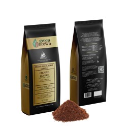 Medium Dark Roast Coffee 16 oz (454g) Ground Colombian Coffee Green & Brown Huila