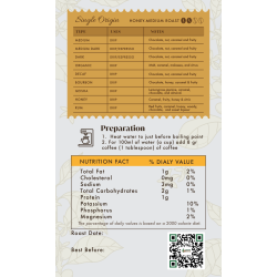 Honey Special Coffee 16 oz (454g) Whole Bean Colombian Coffee Green & Brown